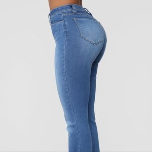High rise flare jeans